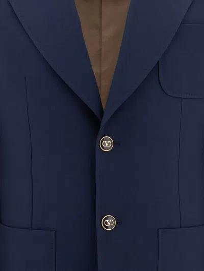 Valentino Jacket Wool Gabardine Four Buttons