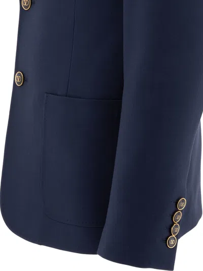 Valentino Jacket Wool Gabardine Four Buttons