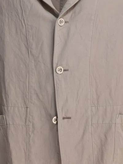 Kaptain Sunshine Versatile Cotton-linen Blend Jacket In Neutral