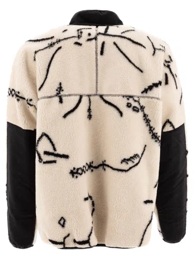 And Wander Patterned Fleece Zip-up Jacket