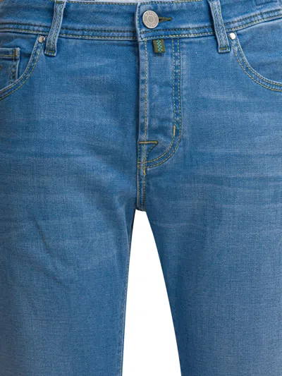 Jacob Cohen Cotton-blend Straight-leg Jeans In Blue