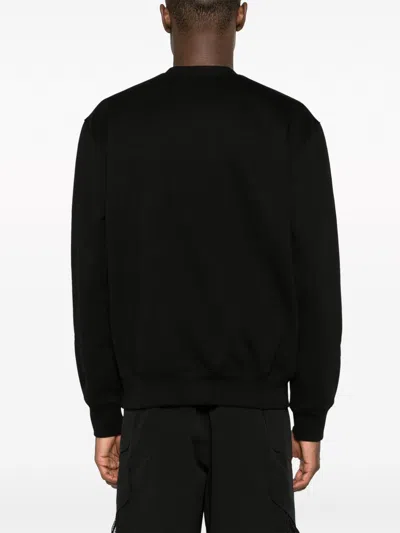 Carhartt Wip Pre Logo Cotton Crewneck Sweatshirt In Black