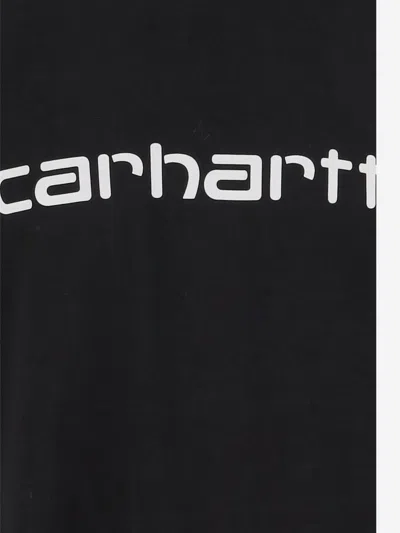 Carhartt Wip Pre Logo Cotton T Shirt In Black