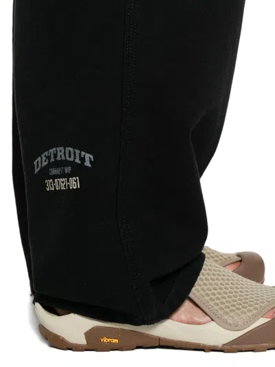 Carhartt Wip Pre Og Single Knee Graphic Trousers In Black