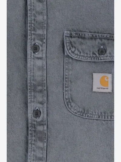Carhartt Wip Pre Tigan Denim Cotton Shirt In Blue