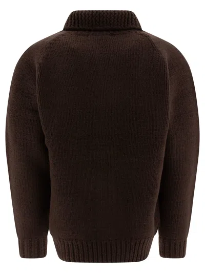Nonnative Knit Zip-up Sweater With Ribbed Details