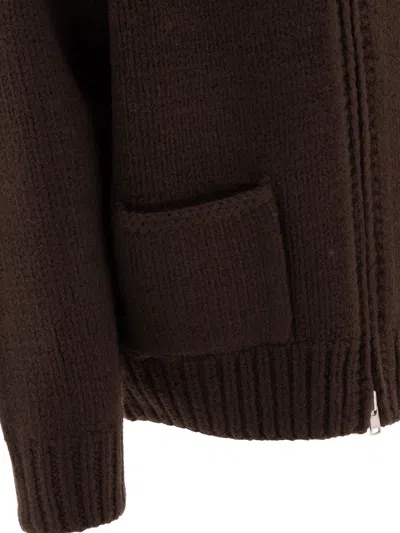 Nonnative Knit Zip-up Sweater With Ribbed Details