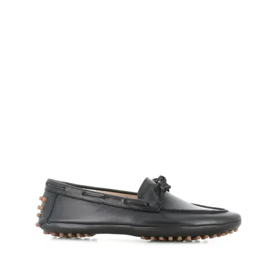 Le Monde Beryl Black Driver Slip-on Loafers In Black