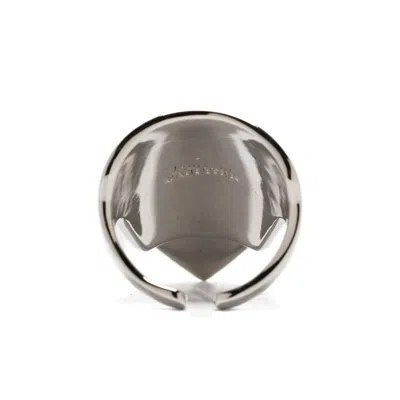 Jean Paul Gaultier Leather Rings In Metallic