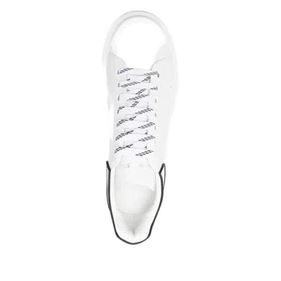 Alexander Mcqueen White Sneakers With Logo Lettering On The Rear And Oversize Sole In Leather Man