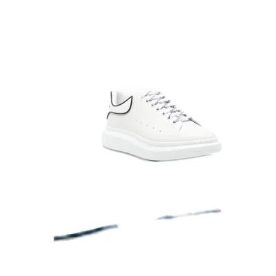 Alexander Mcqueen White Sneakers With Logo Lettering On The Rear And Oversize Sole In Leather Man