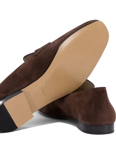 Le Monde Beryl Brown Soft Loafers In Brown