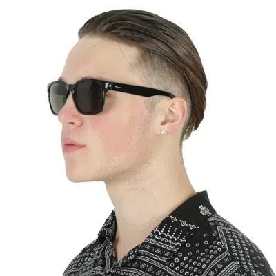 Ferragamo Salvatore  Green Square Unisex Sunglasses Sf959s 001 55