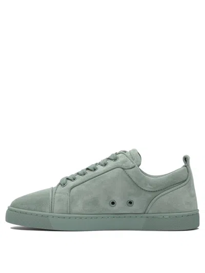 Christian Louboutin Junior Suede Round Toe Low-top Sneakers