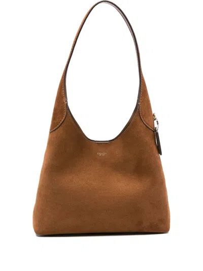 Coach Brooklyn 28 Suede Leather Hobo Bag