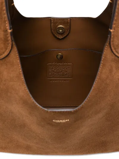 Coach Brooklyn 28 Suede Leather Hobo Bag