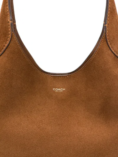 Coach Brooklyn 28 Suede Leather Hobo Bag