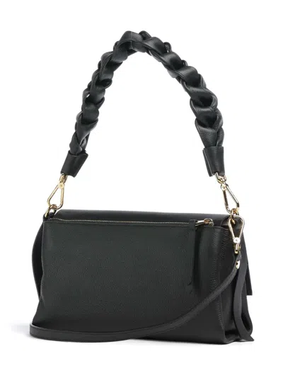 Coccinelle Boheme Grana Double Shoulder Bag In Black