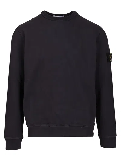 Stone Island Light Rws Pure Wool Sweater In Black