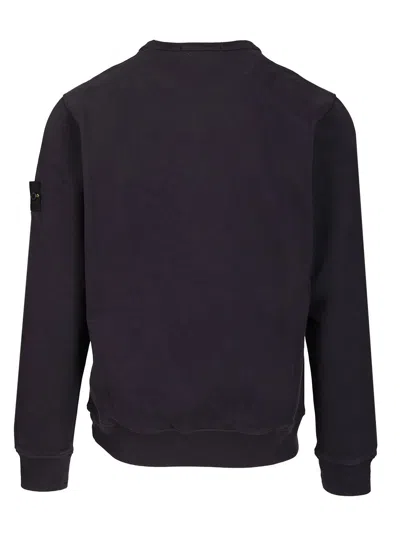 Stone Island Light Rws Pure Wool Sweater In Black