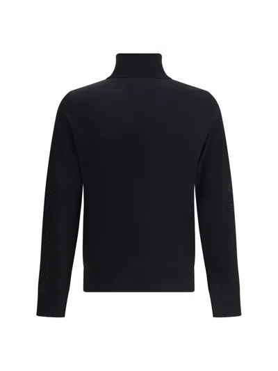Dsquared2 Wool Turtleneck Sweater Sweaters And Cardigans Black In Black