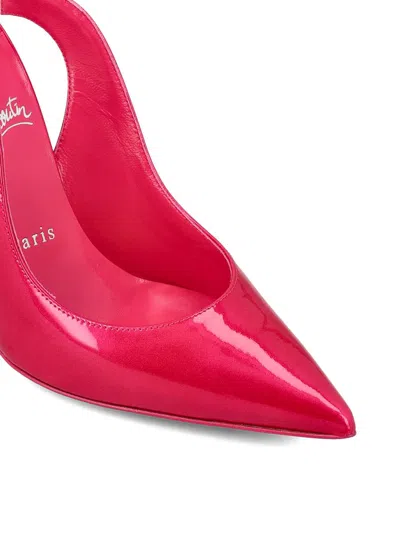 Christian Louboutin Hot Chick Sling Patent Leather Slingback Pumps 100