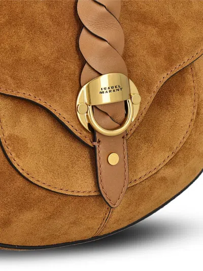 Isabel Marant Altay Braided-suede Satchel In Brown