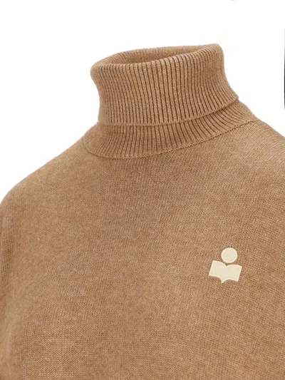 Isabel Marant Étoile Isabel Marant Etoile Camel Cotton Blend Oversize Nasha Sweater In Brown
