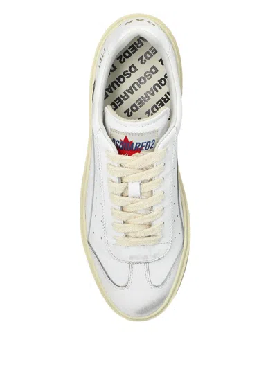 Dsquared2 Dsquared White Leather Rider Sneakers