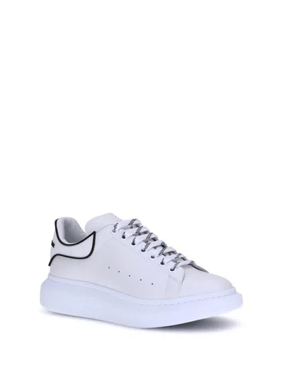 Alexander Mcqueen White Sneakers With Logo Lettering On The Rear And Oversize Sole In Leather Man In White