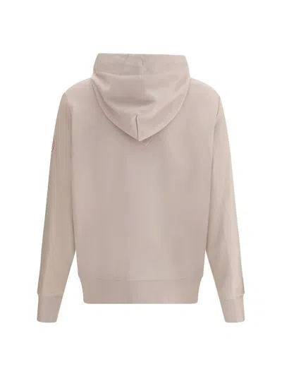 Canada Goose Huron Patch-logo Hoodie In Neutral
