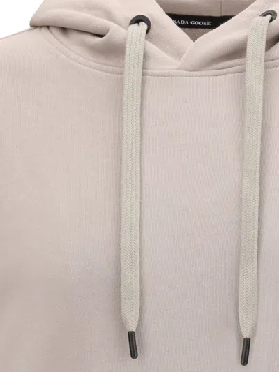 Canada Goose Huron Patch-logo Hoodie In Neutral