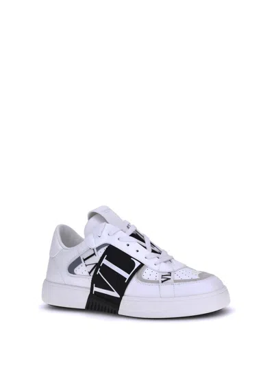 Valentino White Vl7n Sneakers In White