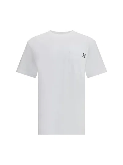 Dsquared2 Black And White Set Of Two T-shirts With Logo On The Front In Cotton Man In White
