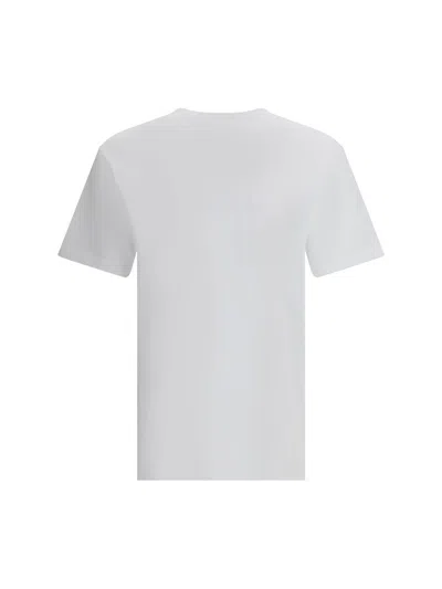 Dsquared2 Black And White Set Of Two T-shirts With Logo On The Front In Cotton Man In White