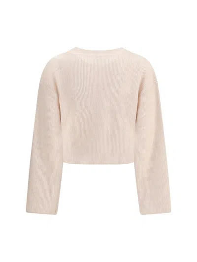R13 Ribbed Button Cardigan In Pink