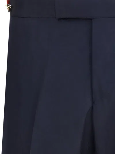 Thom Browne Wool Pants In Blue