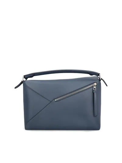 Loewe Puzzle Edge Large Handbag In Blue