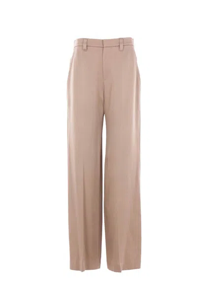 Brunello Cucinelli Belt Loop Casual Pants In Neutral