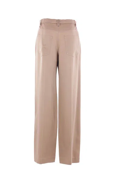 Brunello Cucinelli Belt Loop Casual Pants In Neutral