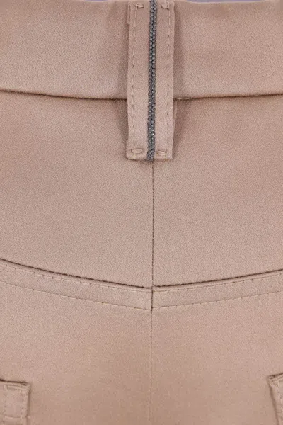 Brunello Cucinelli Belt Loop Casual Pants In Neutral