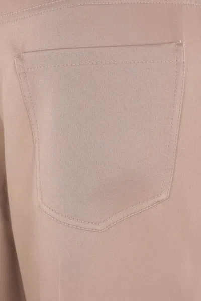 Brunello Cucinelli Belt Loop Casual Pants In Neutral