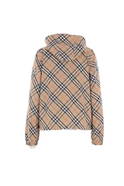 Burberry Archivio Check Waterproof Jacket In Multi