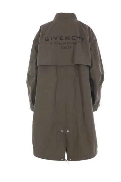 Givenchy Coats In Brown