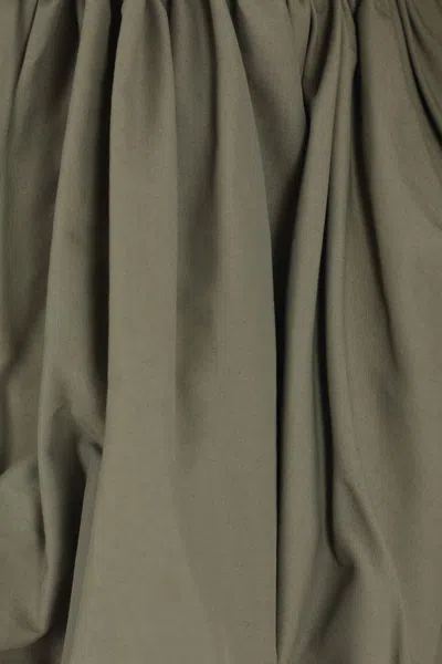 Loewe Womens Khaki Green Drawstring-waist Cotton-blend Jacket In Green