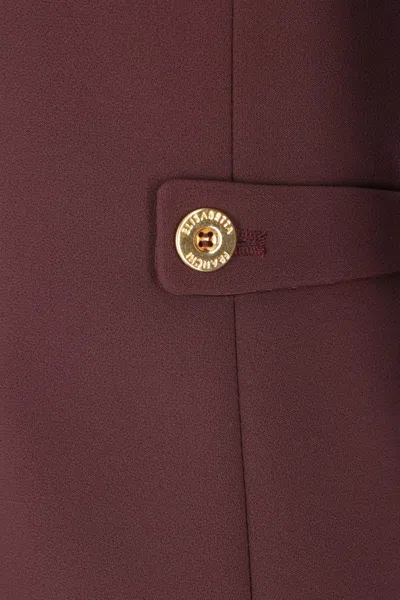 Elisabetta Franchi Padded-shoulders Blazer In Pink