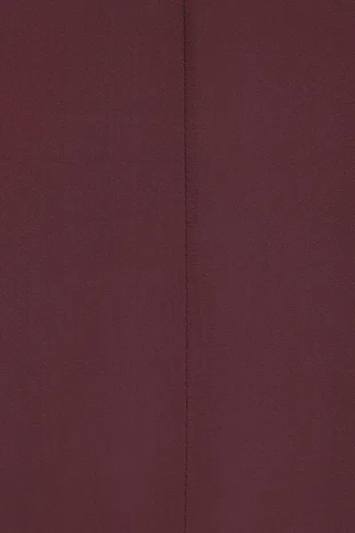 Elisabetta Franchi Logo Metal Detail Collar Shirt In Burgundy