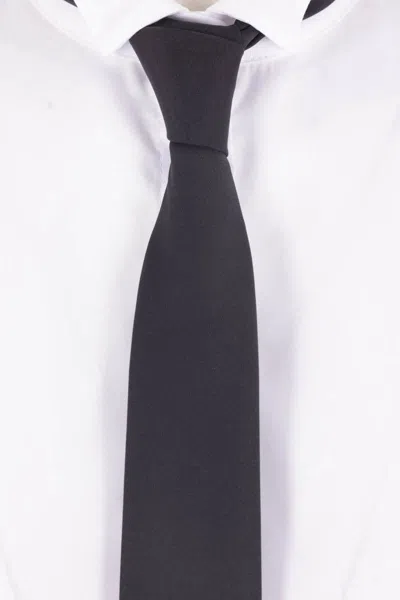 Elisabetta Franchi Cotton Poplin Shirt With Tie In White