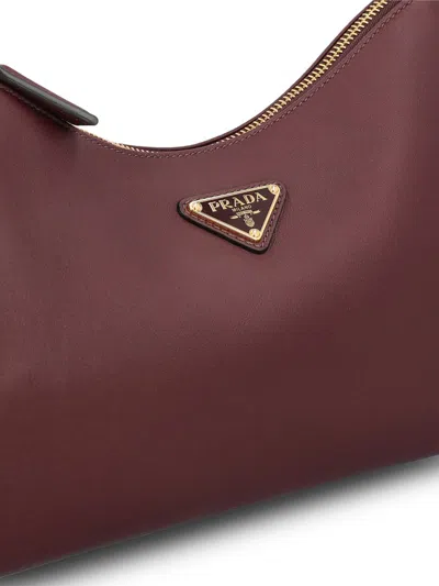 Prada Medium Aimee Shoulder Bag In Leather In Purple