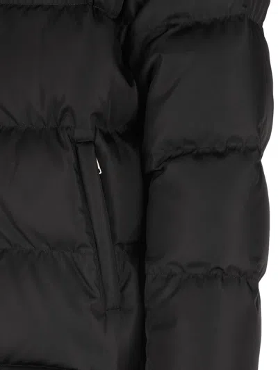 Prada Quilted Nylon Jacket Zip Pockets In Black